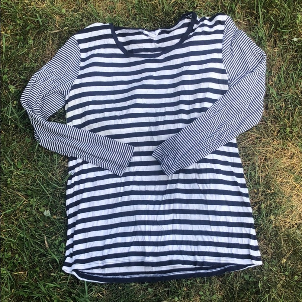 Athleta Long Sleeve Stripe Shirt
